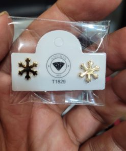 گوشواره میخی طلا دانه برف AJ2871