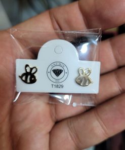 گوشواره میخی طلا زنبور AJ2879