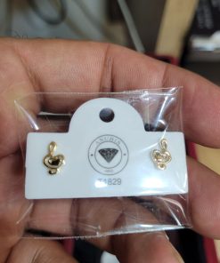 گوشواره میخی طلا نت سل موسیقی AJ2880