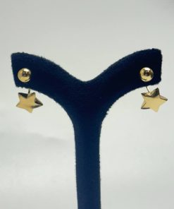 گوشواره پیچی طلا طرح ستاره AJ3367