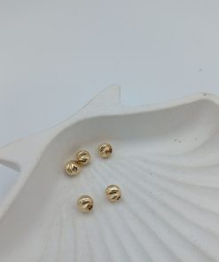 گوی البرنادو تراشدار طلا AJ4388 (20)
