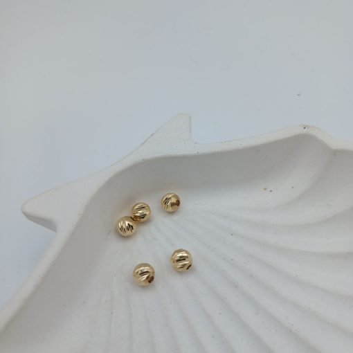 گوی البرنادو تراشدار طلا AJ4388 (20)
