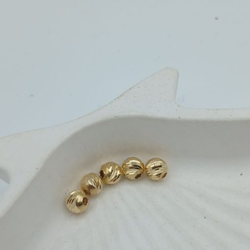 گوی البرنادو تراشدار طلا AJ4388 (23)