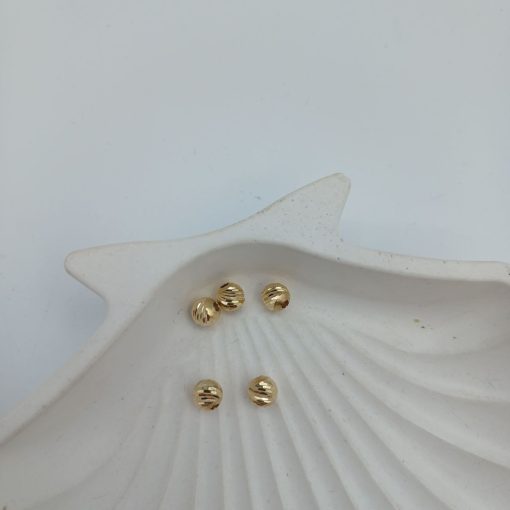 گوی البرنادو تراشدار طلا AJ4388 (24)