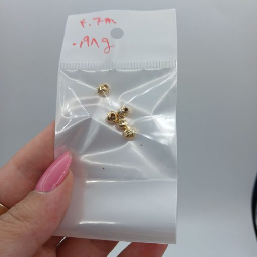 گوی البرنادو تراشدار طلا AJ4388 (27)